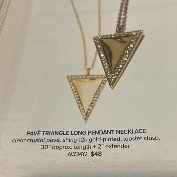 Chloe & Isabel Pave triangle necklace - Picture 7 of 7